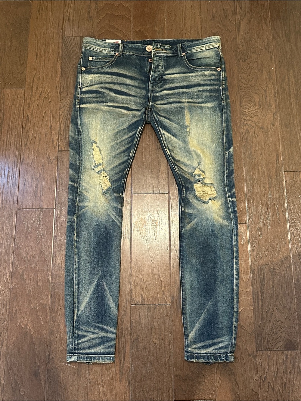 Vintage Stoner Skinny Slim Mens Jeans